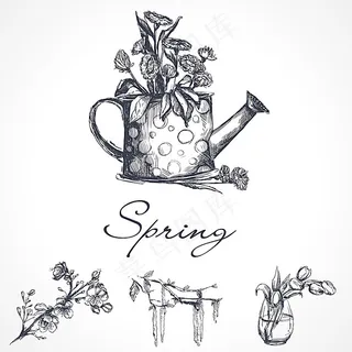 春天主题插画