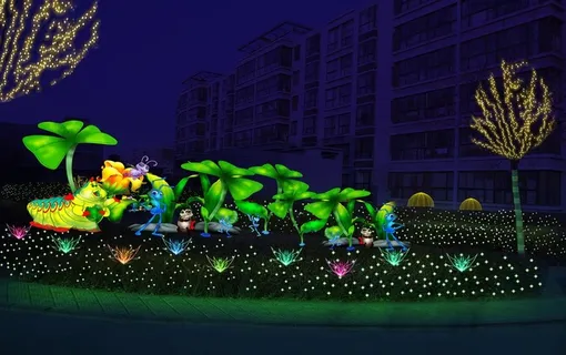 彩灯 散摆昆虫图片