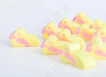 小鸭棉花糖图片