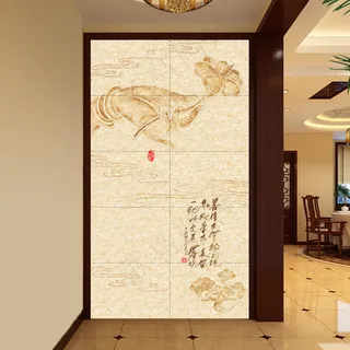 中式玄关壁纸效果图 中式玄关壁纸效果图