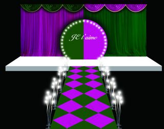 婚礼资料布置图库婚庆背景舞台现场效果图