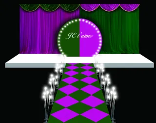 婚礼资料布置图库婚庆背景舞台现场效果图