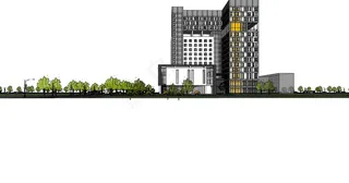 精细现代高层酒店SU草图大师模型