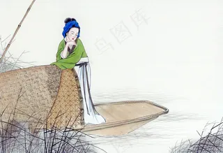 工笔仕女 人物画 国画 _0021