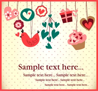 矢量儿童可爱插画卡片图案设计