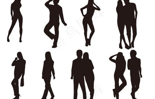 人物剪影图片