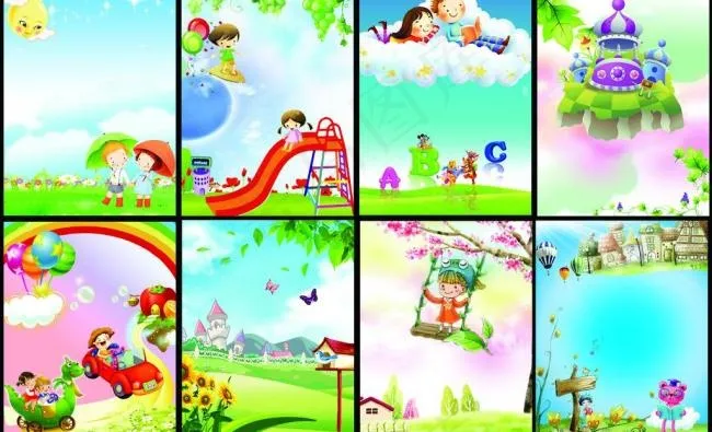 幼儿园展板图片(7811X5197(DPI:80))psd模版下载