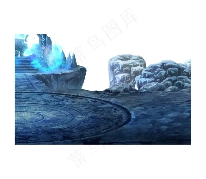 玄幻游戏场景png元素