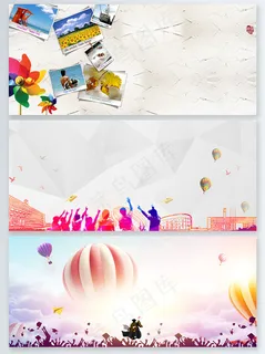 简约毕业季青春不散场展板背景