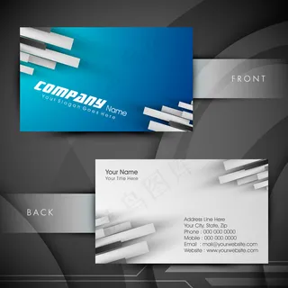 高档大气精致简洁名片设计模板