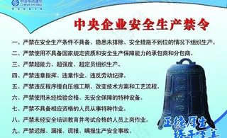 *安全生产禁令图片