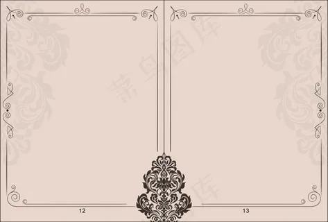欧式画册背景