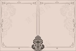 欧式画册背景