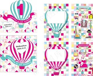 婚礼花格背景图片