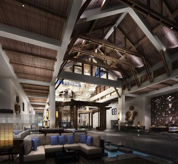 艺术会所大堂装修