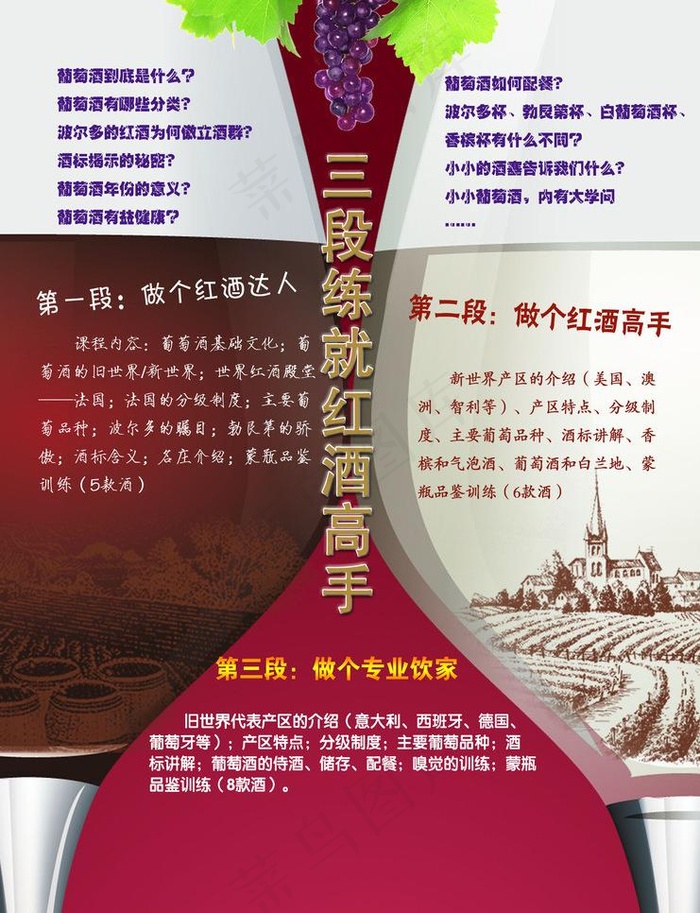 品酒会宣传单图片(2480X3426(DPI:300))psd模版下载