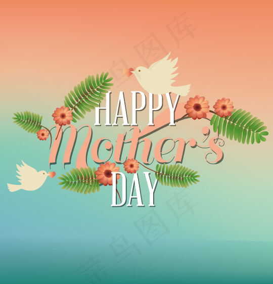 母亲节矢量设计素材