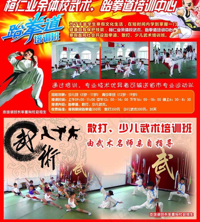 武术招生图片(3012X3543(DPI:300))psd模版下载