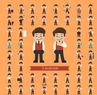 个性的卡通人物设计图片