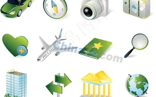 休闲生活图标矢量素材下载