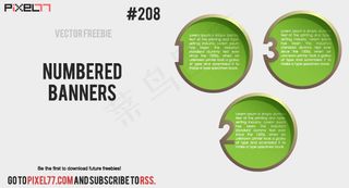 这一天# 208个免费矢量：编号的...