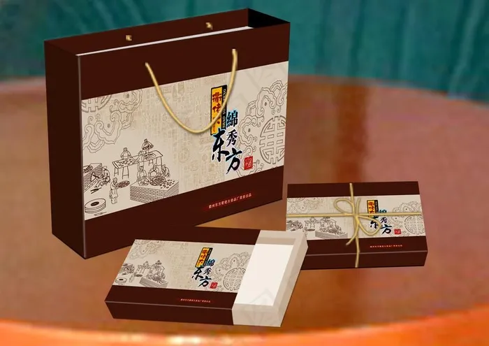 衢老大月饼手提袋包装图片eps,ai矢量模版下载