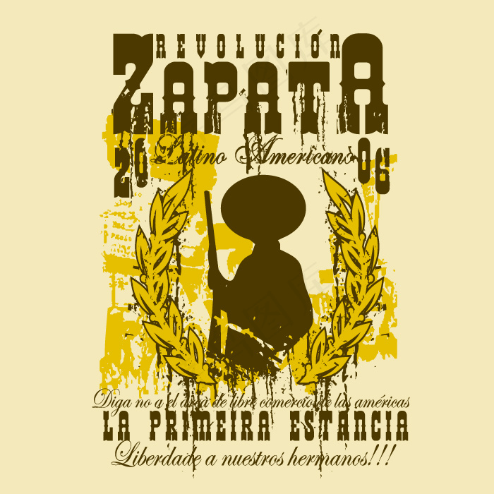 印花矢量图 人物剪影 植物 树 文...