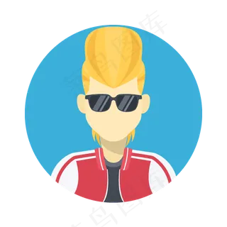 行业人物头像小图标设计元素