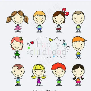 快乐童年儿童卡通图片