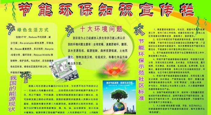 节能环保图片cdr矢量模版下载