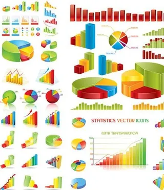 数据统计主题矢量素材