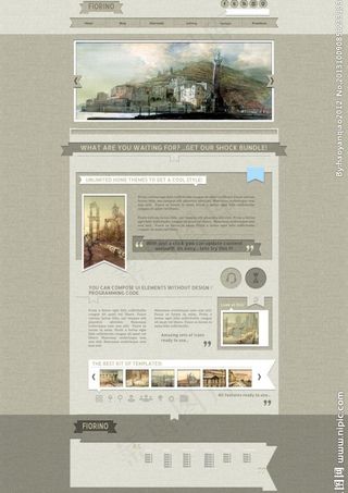 国外网站模块图片