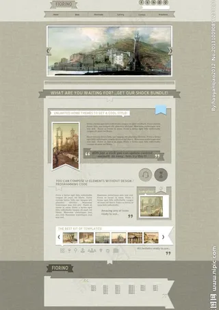 国外网站模块图片