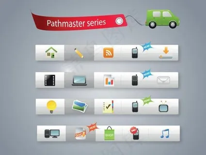 实用的网页设计工具包矢量素材二