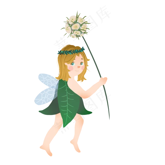 元素守护商用梦幻奇幻森林花朵小(1024*1369px 72 dpi )psd模版下载