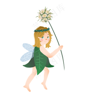 元素守护商用梦幻奇幻森林花朵小