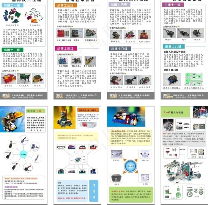 机器人宣传手册图片cdr矢量模版下载