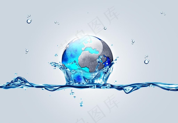 地球与水素材图片