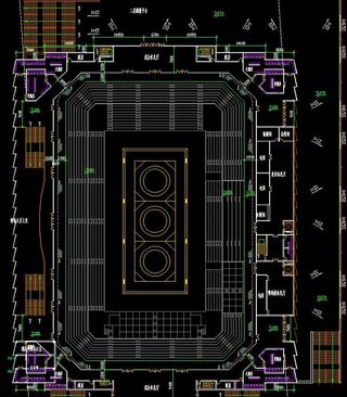 奥运摔跤馆 赛时9 46米标高层平...