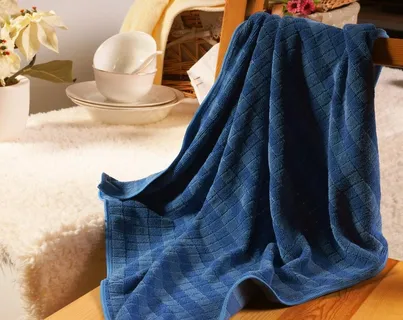 毛巾 宝蓝色图片