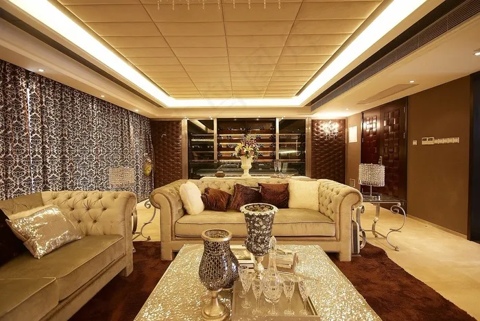 中式风格客厅效果图