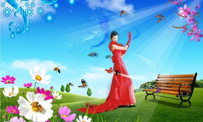 风景画图片(3500X2300(DPI:300))psd模版下载