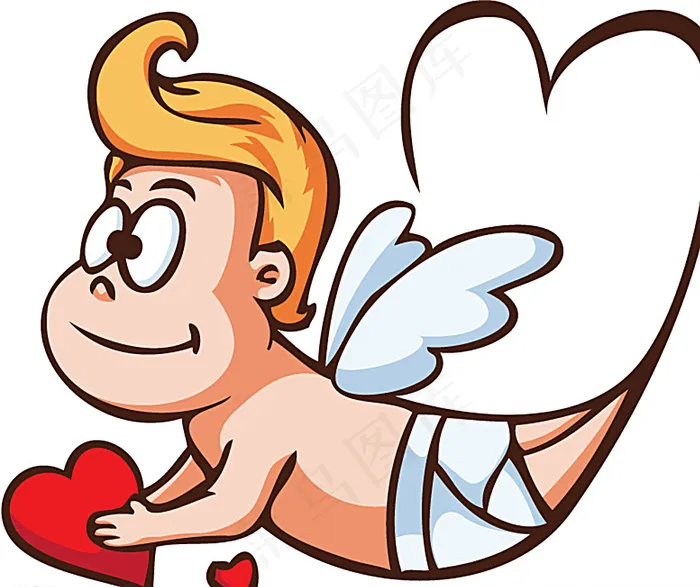 天使图片ai矢量模版下载