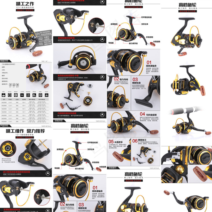 鱼轮淘宝详情(750X9792(DPI:72))psd模版下载