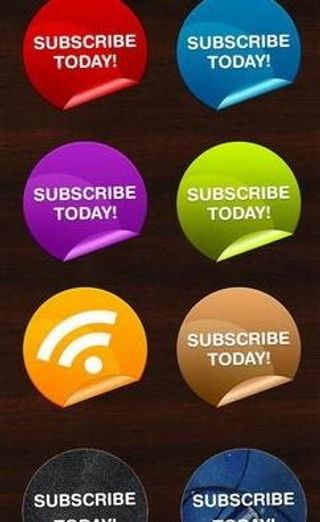 圆形折角网页贴纸PSD 下载