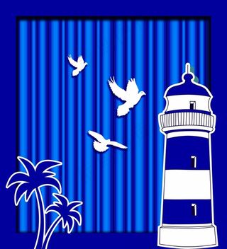 蓝色海洋婚礼侧背景