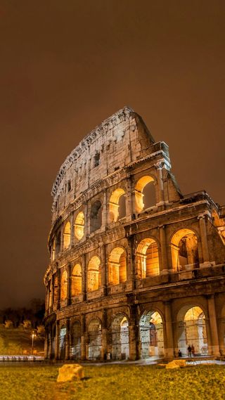 罗马斗角场夜景高清摄影图片