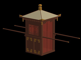 结婚花轿3d模型免费下载 1