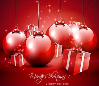 圣诞装饰礼物背景