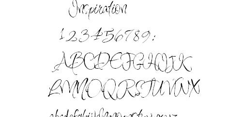 Inspiration 英文字体下...